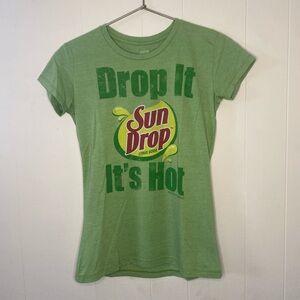 2011 green Sun Drop baby tee